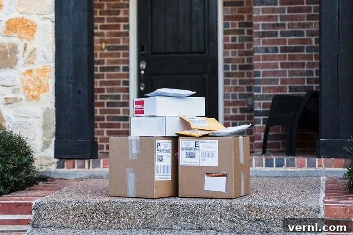 Holiday Safety Blunders to Avoid 3 Packages ready for shipping on a walkway
