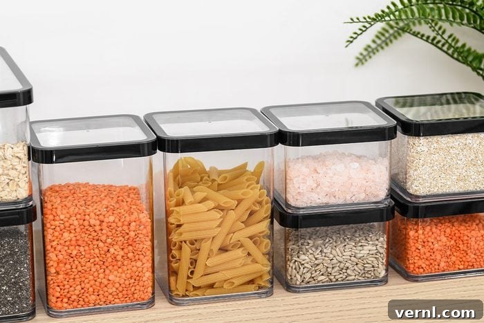 Fortifying Your Food Haven: Top Tips for a Pest-Free Pantry 2 Airtight containers in a pantry
