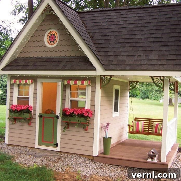 DIY Dream Playhouse: Built to Last 2 Exterior of large playhouse