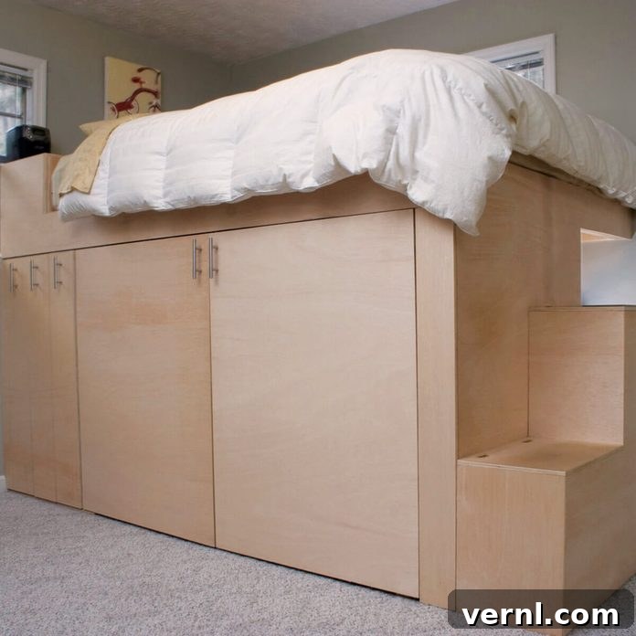 Reader's Grand Design: A Loft Bed and Beyond 3 Loft bed and storage system
