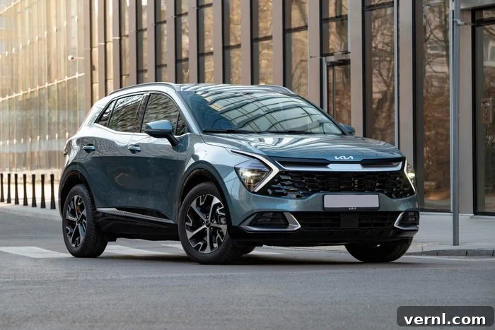 Top Cars of 2025: A Year of Triumphs 2 Kia Sportage on a street