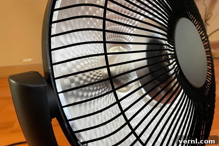 This Space Heater Is My Winter Warmth Savior 2 Kismile Radiant Space Heater close up