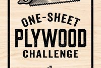 Unlock Your Creativity: The One-Sheet Plywood Challenge
