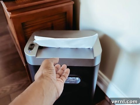 Woman Shreds Documents