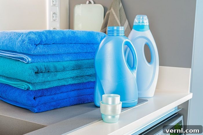9 Easy Household Switches to Unlock Thousands in Savings 4 Blue fabric softener and detergent bottles