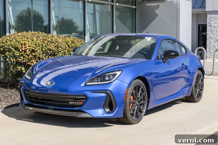 Shifting Against the Tide: Which Automakers Still Offer Manuals in 2026 2 Subaru BRZ tS two-door sports car display.