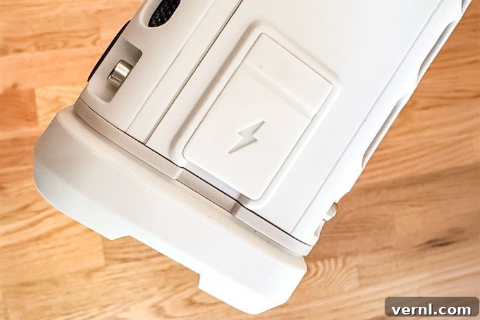 The Unbreakable Sound: Our Deep Dive into the Turtlebox Speaker 8 close up of Turtlebox Ranger charging port