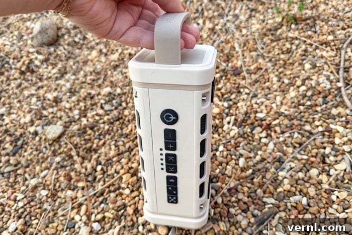 The Unbreakable Sound: Our Deep Dive into the Turtlebox Speaker 9 hand holding a Turtlebox Ranger speaker