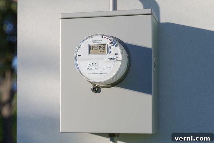 Smart Meters: Cost Saver or Bill Booster? 2 What Are Smart Meters Gettyimages 1407789081 - A modern digital smart meter device installed on a residential property