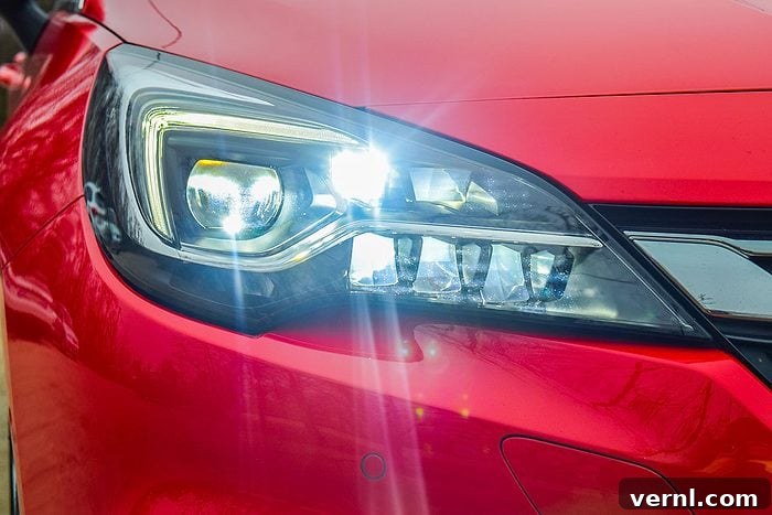 Are Modern LED Headlights Making Night Driving Unsafe? 2 Matrix LED headlights of a modern car