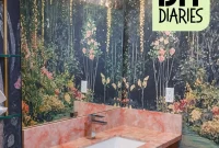 DIY Bathroom Makeover Turns Space Into a Lush Secret Garden