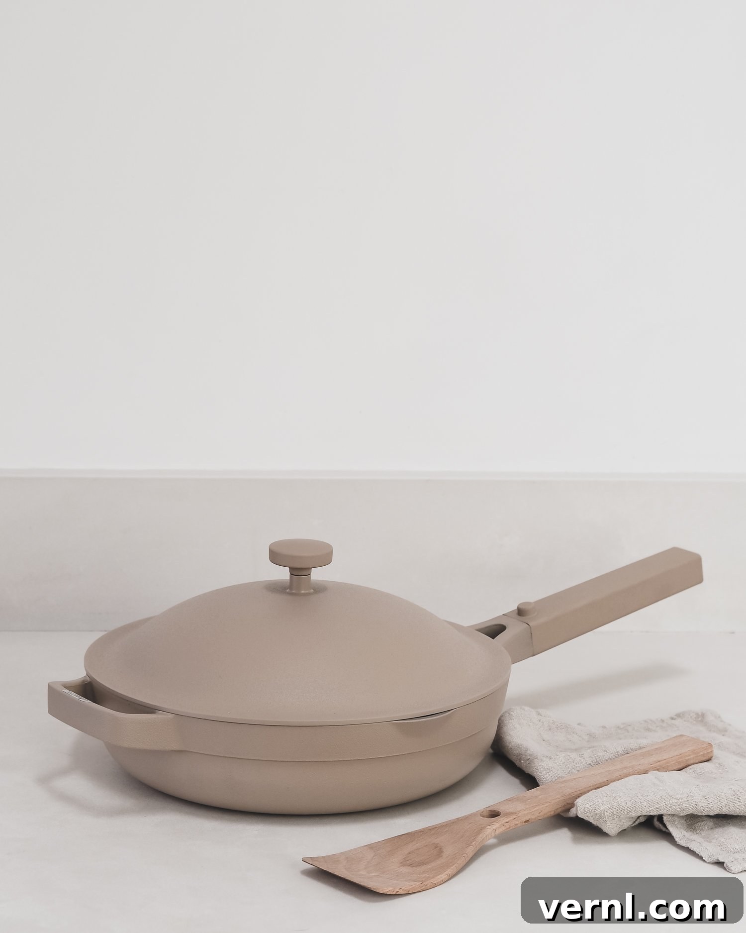 February's Most Wanted: Trending Picks 6 Beige saucepan on light quartz kitchen worktop