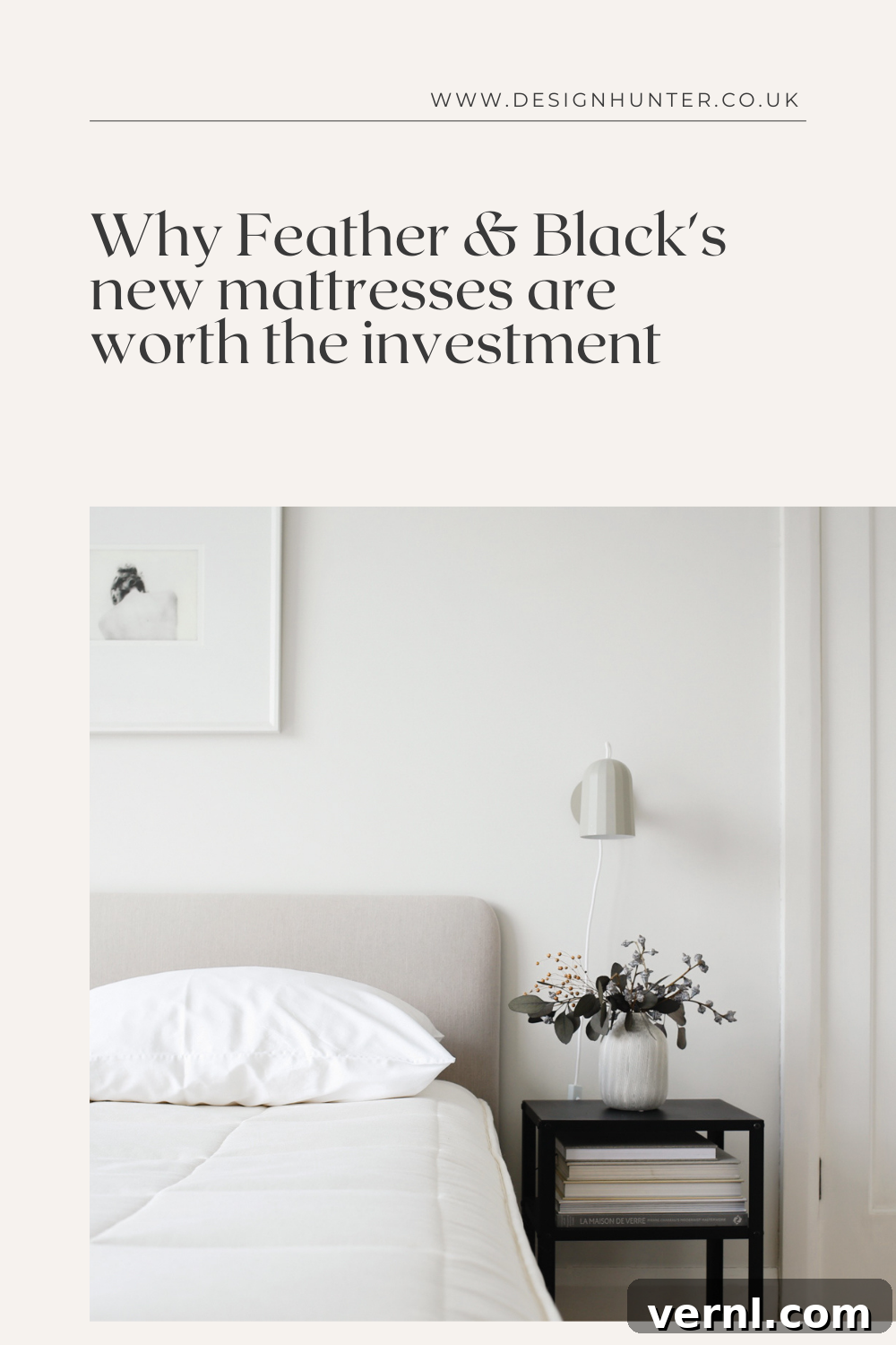A new mattress in a minimalist bedroom