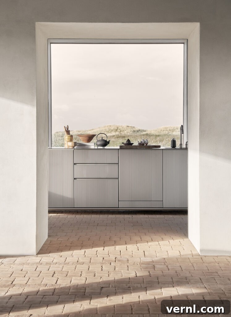 Explore Vipp’s New Coastal Retreat 4 Vipp guesthouse kitchen