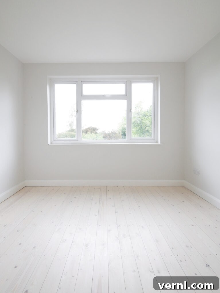Farrow and Ball Strong White bedroom