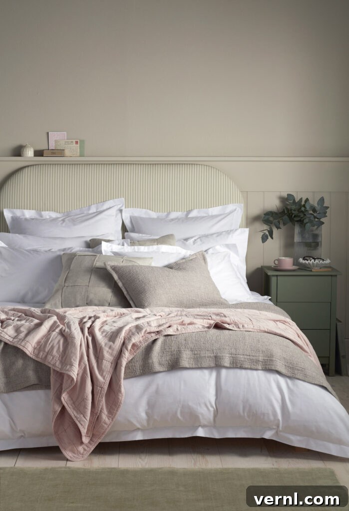8 Interior Design Trends and Terms to Know in 2025 3 Organic cotton 800 thread count bed linen.