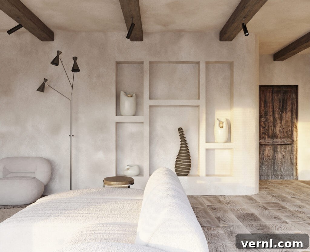 8 Interior Design Trends and Terms to Know in 2025 5 A wabi sabi style studio apartment in Casablanca