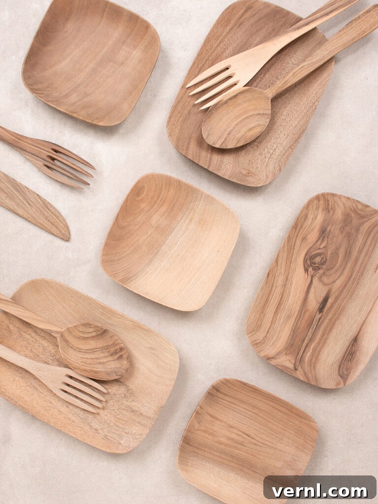 8 Interior Design Trends and Terms to Know in 2025 7 Handcrafted wooden tableware