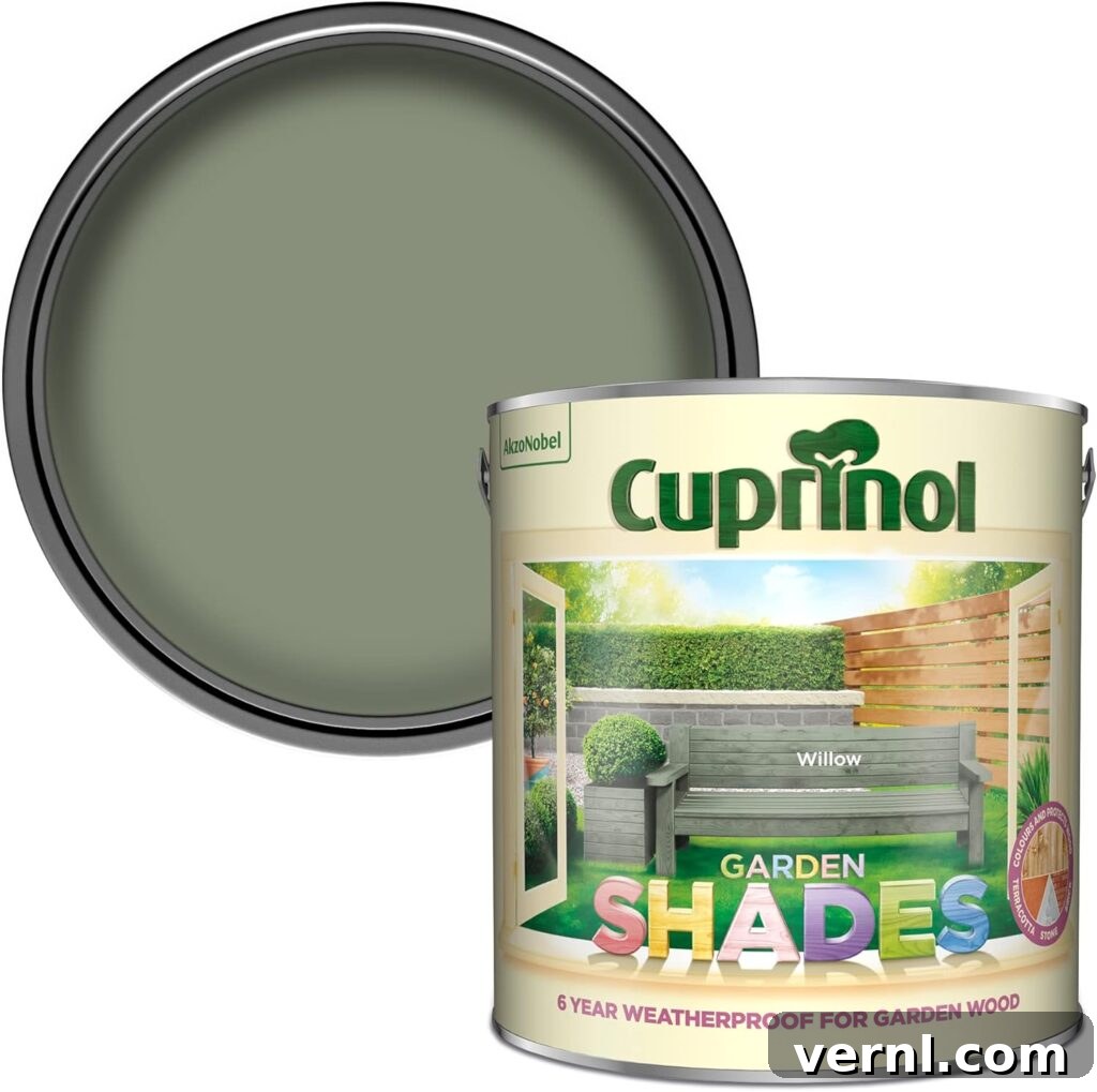 Shed Color Trends 2025 Popular Shades Homeowners Choose 6 A tin of garden shed and fence paint in soft pale green