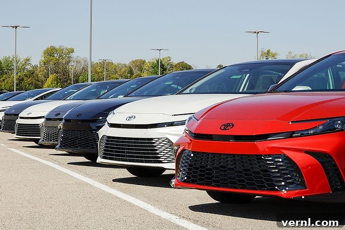 Car Brands Likely to Reach 250,000 Miles — Is Yours? 2 Toyota Camry display at a dealership